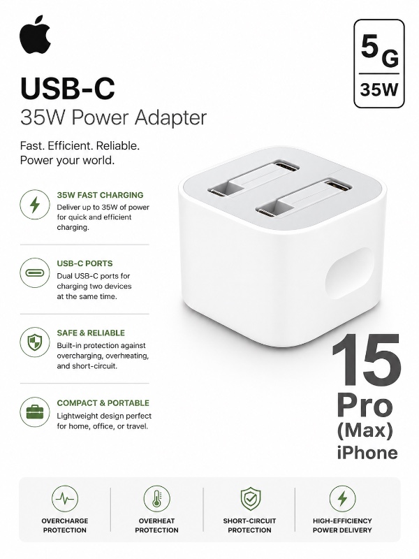 iPhone 15 Pro Max USB-C Adapter