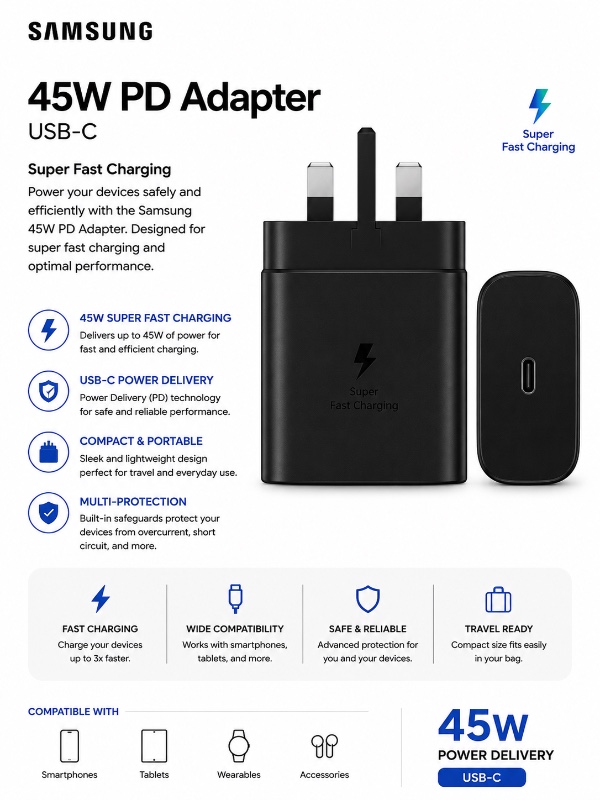 Samsung 45W PD Adapter (USB-C)