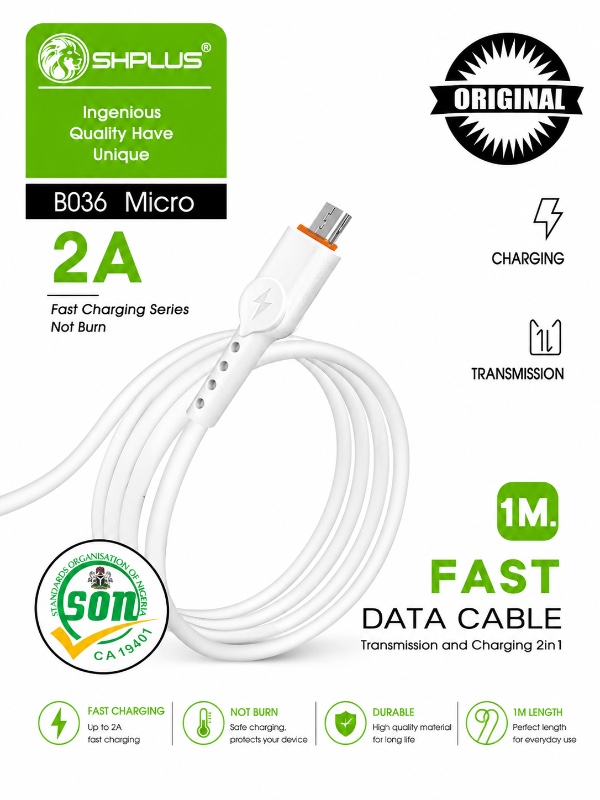 SHPLUS B036 Micro Fast Data Cable (1 Meter)