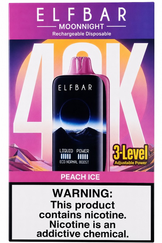 ELFBAR MOONNIGHT 40000 puffs – PEACH ICE