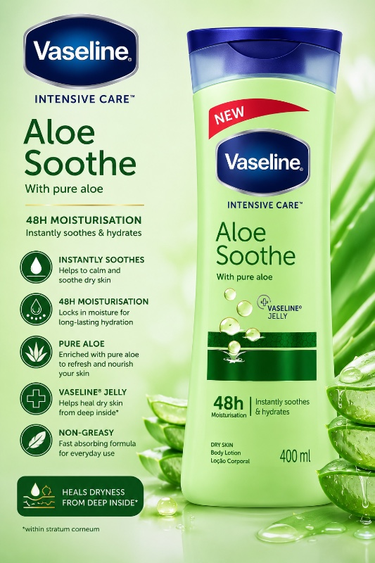 Vaseline Intensive Care Aloe Soothe Body Lotion – 400ml
