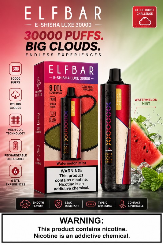  ELFBAR E-Shisha Luxe 30000