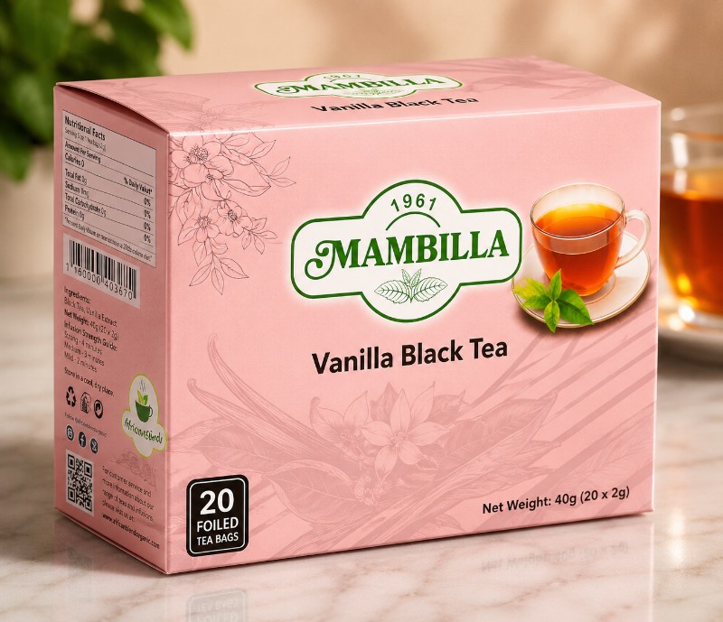 Mambilla Vanilla Black Tea – 40g