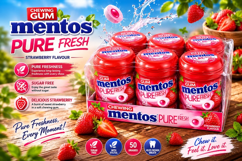Mentos Pure Fresh Strawberry