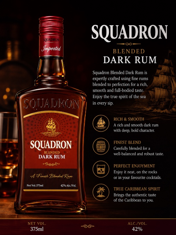 Squadron Blended Dark Rum