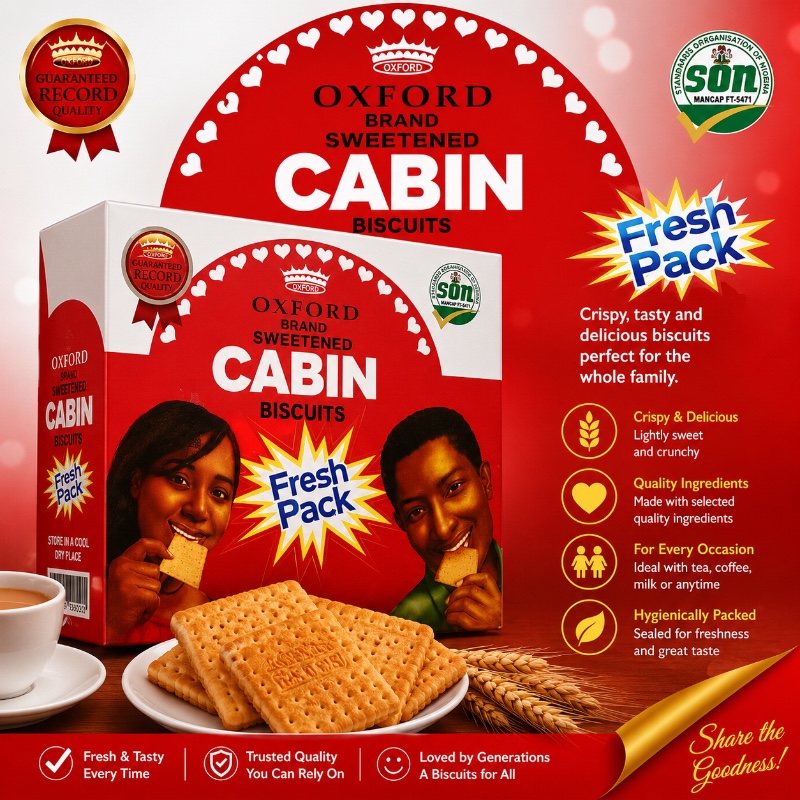 Oxford Brand Sweetened Cabin Biscuits